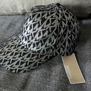 Michael Michael Kors Baseball Cap, black/silver, NWT, unisex